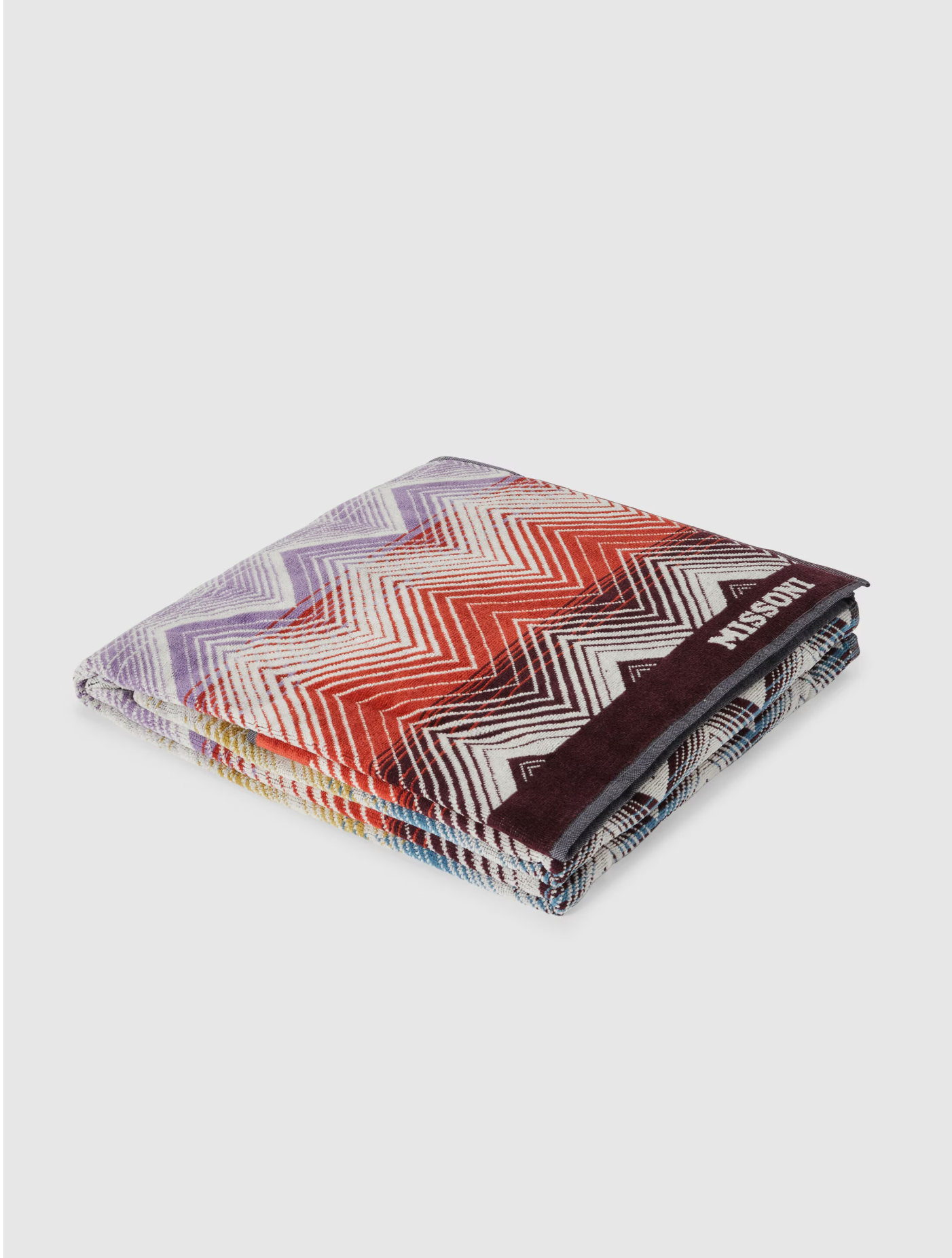 Marea Beach Towel in 100% cotton 180x100 cm with zig zag pattern